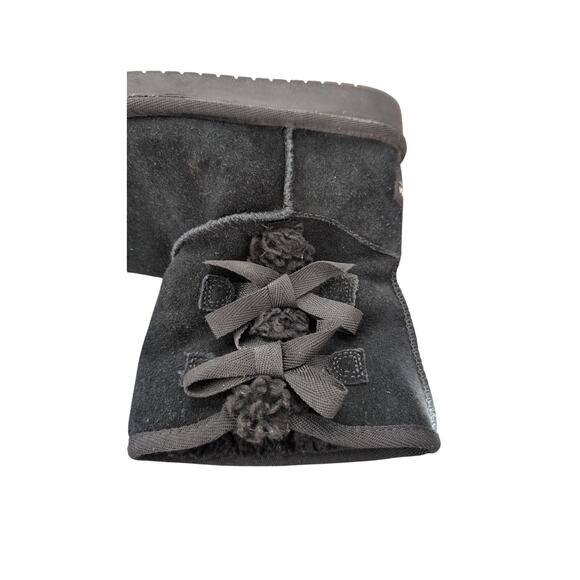 UGG Kids Victoria Tall Boots Big Kid Size 3 Black Koolaburra by UGG EUC - Picture 2 of 4